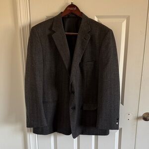 etrocelli 100% Wool Charcoal Blazer Size 48R